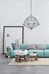 Z-Lite Geo 6 Light Chandelier in Matte Black + Chrome Finish Model: 918-30MB-CH