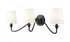 Z-Lite Gianna 3 Light Wall Sconce in Matte Black Finish Model: 7509-3S-MB