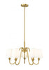 Z-Lite Gianna 5 Light Chandelier in Matte Black Finish Model: 7509-5-26MB
