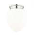 Z-Lite Gideon 1 Light Flush Mount in Brushed Nickel Finish Model: 1945F12-BN