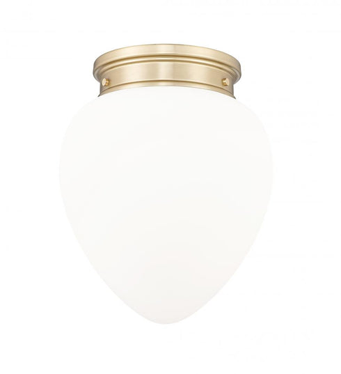 Z-Lite Gideon 1 Light Flush Mount in Brushed Nickel Finish Model: 1945F12-BN