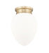 Z-Lite Gideon 1 Light Flush Mount in Brushed Nickel Finish Model: 1945F9-BN
