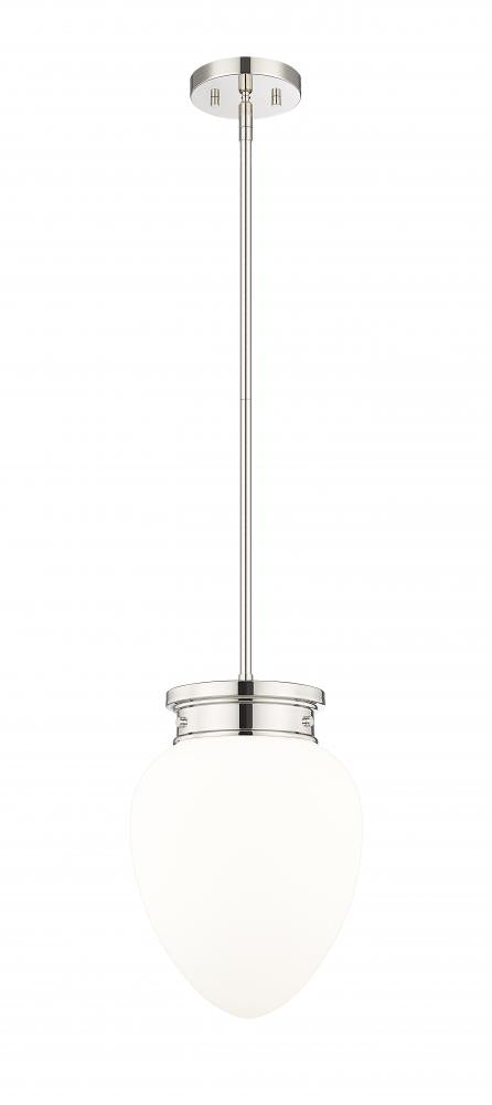 Z-Lite Gideon 1 Light Pendant in Brushed Nickel Finish Model: 1945P9-BN