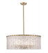 Z-Lite Glacier 10 Light Chandelier in Matte Black Finish Model: 1943P26-MB