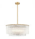 Z-Lite Glacier 10 Light Pendant in Matte Black Finish Model: 1943P26-2-MB