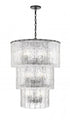 Z-Lite Glacier 12 Light Chandelier in Matte Black Finish Model: 1943-36MB