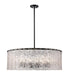 Z-Lite Glacier 12 Light Chandelier in Matte Black Finish Model: 1943P32-MB