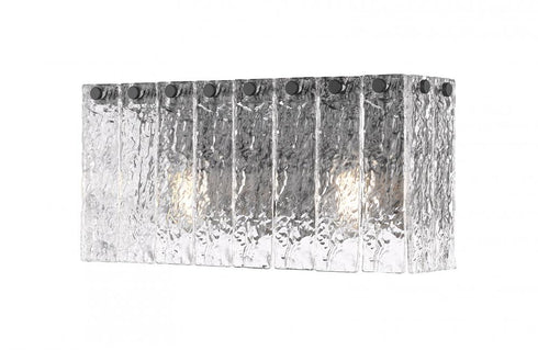 Z-Lite Glacier 2 Light Vanity in Brushed Nickel Finish Model: 1943-2V-BN