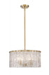 Z-Lite Glacier 5 Light Pendant in Matte Black Finish Model: 1943P18-MB