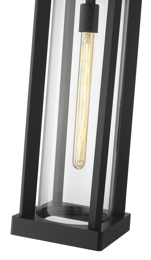 Z-Lite Glenwood 1 Light Outdoor Chain Mount Ceiling Fixture in Black Finish Model: 586CHB-BK