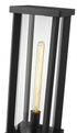Z-Lite Glenwood 1 Light Outdoor Pier Mounted Fixture in Black Finish Model: 586PHBS-SQPM-BK