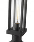 Z-Lite Glenwood 1 Light Outdoor Pier Mounted Fixture in Black Finish Model: 586PHMR-553PM-BK