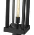 Z-Lite Glenwood 1 Light Outdoor Post Mount Fixture in Black Finish Model: 586PHBR-BK