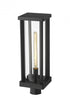 Z-Lite Glenwood 1 Light Outdoor Post Mount Fixture in Black Finish Model: 586PHBR-BK