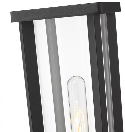 Z-Lite Glenwood 1 Light Outdoor Post Mount Fixture in Black Finish Model: 586PHMR-BK