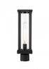 Z-Lite Glenwood 1 Light Outdoor Post Mount Fixture in Black Finish Model: 586PHMR-BK