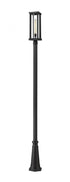 Z-Lite Glenwood 1 Light Outdoor Post Mounted Fixture in Black Finish Model: 586PHBR-519P-BK