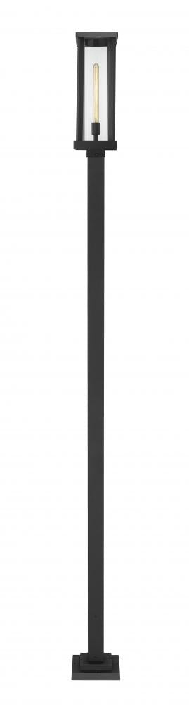 Z-Lite Glenwood 1 Light Outdoor Post Mounted Fixture in Black Finish Model: 586PHBS-536P-BK