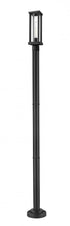 Z-Lite Glenwood 1 Light Outdoor Post Mounted Fixture in Black Finish Model: 586PHMR-567P-BK