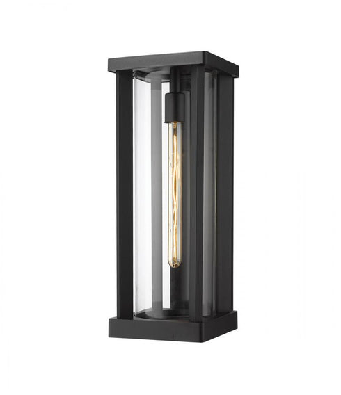 Z-Lite Glenwood 1 Light Outdoor Wall Light in Black Finish Model: 586B-BK