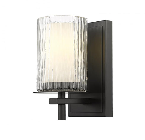 Z-Lite Grayson 1 Light Wall Sconce in Brushed Nickel Finish Model: 1949-1S-BN
