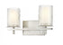 Z-Lite Grayson 2 Light Vanity in Brushed Nickel Finish Model: 1949-2V-BN
