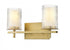 Z-Lite Grayson 2 Light Vanity in Brushed Nickel Finish Model: 1949-2V-BN