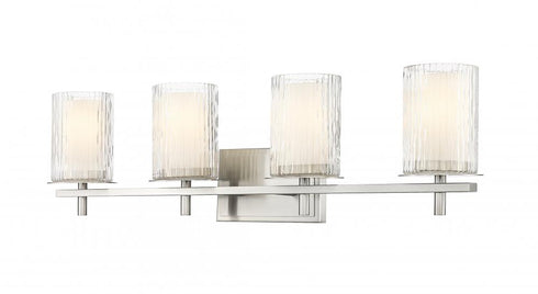 Z-Lite Grayson 4 Light Vanity in Brushed Nickel Finish Model: 1949-4V-BN