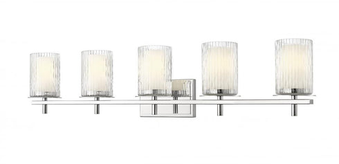 Z-Lite Grayson 5 Light Vanity in Brushed Nickel Finish Model: 1949-5V-BN