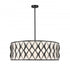 Z-Lite Harden 10 Light Pendant in Matte Black Finish Model: 1948P32-MB