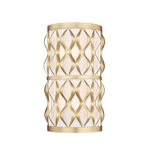 Z-Lite Harden 2 Light Wall Sconce in Matte Black Finish Model: 1948-2S-MB