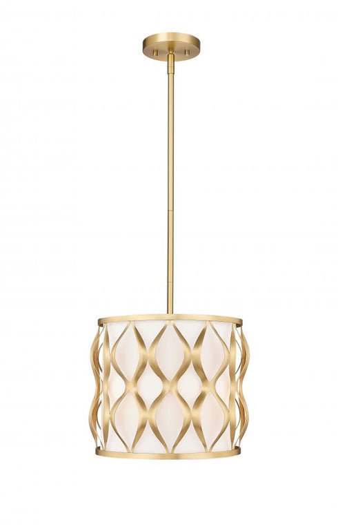 Z-Lite Harden 3 Light Pendant in Matte Black Finish Model: 1948P12-MB