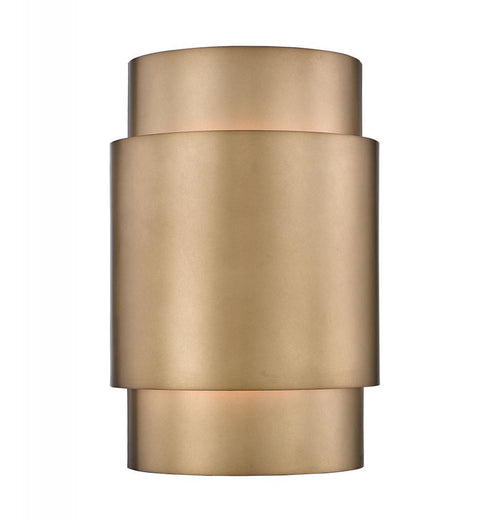 Z-Lite Harlech 2 Light Wall Sconce in Bronze + Rubbed Brass Finish Model: 739S-BRZ-RB