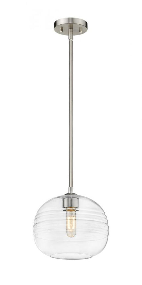 Z-Lite Harmony 1 Light Pendant in Brushed Nickel Finish Model: 486P10-BN