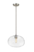 Z-Lite Harmony 1 Light Pendant in Brushed Nickel Finish Model: 486P14-BN
