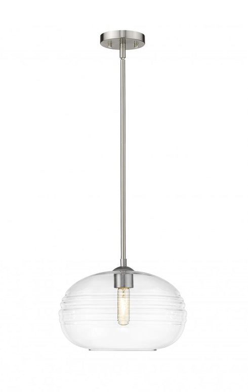 Z-Lite Harmony 1 Light Pendant in Brushed Nickel Finish Model: 486P14-BN