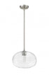Z-Lite Harmony 1 Light Pendant in Brushed Nickel Finish Model: 486P14-BN