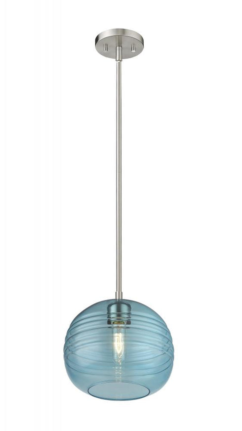Z-Lite Harmony 1 Light Pendant in Brushed Nickel Finish Model: 487P10-BN