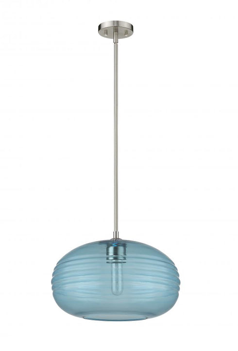 Z-Lite Harmony 1 Light Pendant in Brushed Nickel Finish Model: 487P14-BN