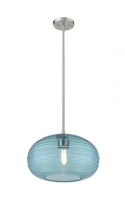 Z-Lite Harmony 1 Light Pendant in Brushed Nickel Finish Model: 487P14-BN