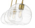 Z-Lite Harmony 3 Light Linear Chandelier in Olde Brass Finish Model: 486P10-3L-OBR
