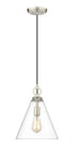 Z-Lite Harper 1 Light Pendant in Brushed Nickel Finish Model: 3034P11-BN