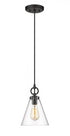 Z-Lite Harper 1 Light Pendant in Brushed Nickel Finish Model: 3034P8-BN