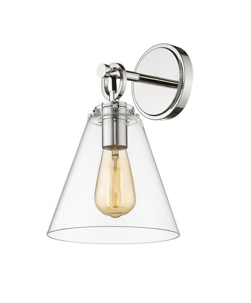 Z-Lite Harper 1 Light Wall Sconce in Brushed Nickel Finish Model: 806-1S-BN