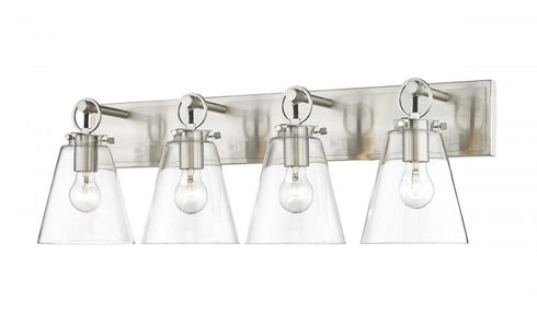 Z-Lite Harper 4 Light Vanity in Brushed Nickel Finish Model: 483-4V-BN