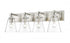 Z-Lite Harper 4 Light Vanity in Brushed Nickel Finish Model: 483-4V-BN