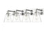 Z-Lite Harper 4 Light Vanity in Brushed Nickel Finish Model: 483-4V-BN