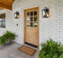 Z-Lite Hartwell 2 Light Outdoor Wall Light in Sand Black Finish Model: 5019S-BK