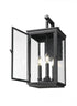 Z-Lite Hartwell 3 Light Outdoor Wall Light in Sand Black Finish Model: 5019M-BK