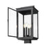 Z-Lite Hartwell 4 Light Outdoor Post Mount Fixture in Sand Black Finish Model: 5019PHBS-BK